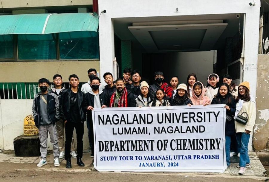 Department of Chemistry, Nagaland University undertook a study tour for the MSc chemistry students to Varanasi.